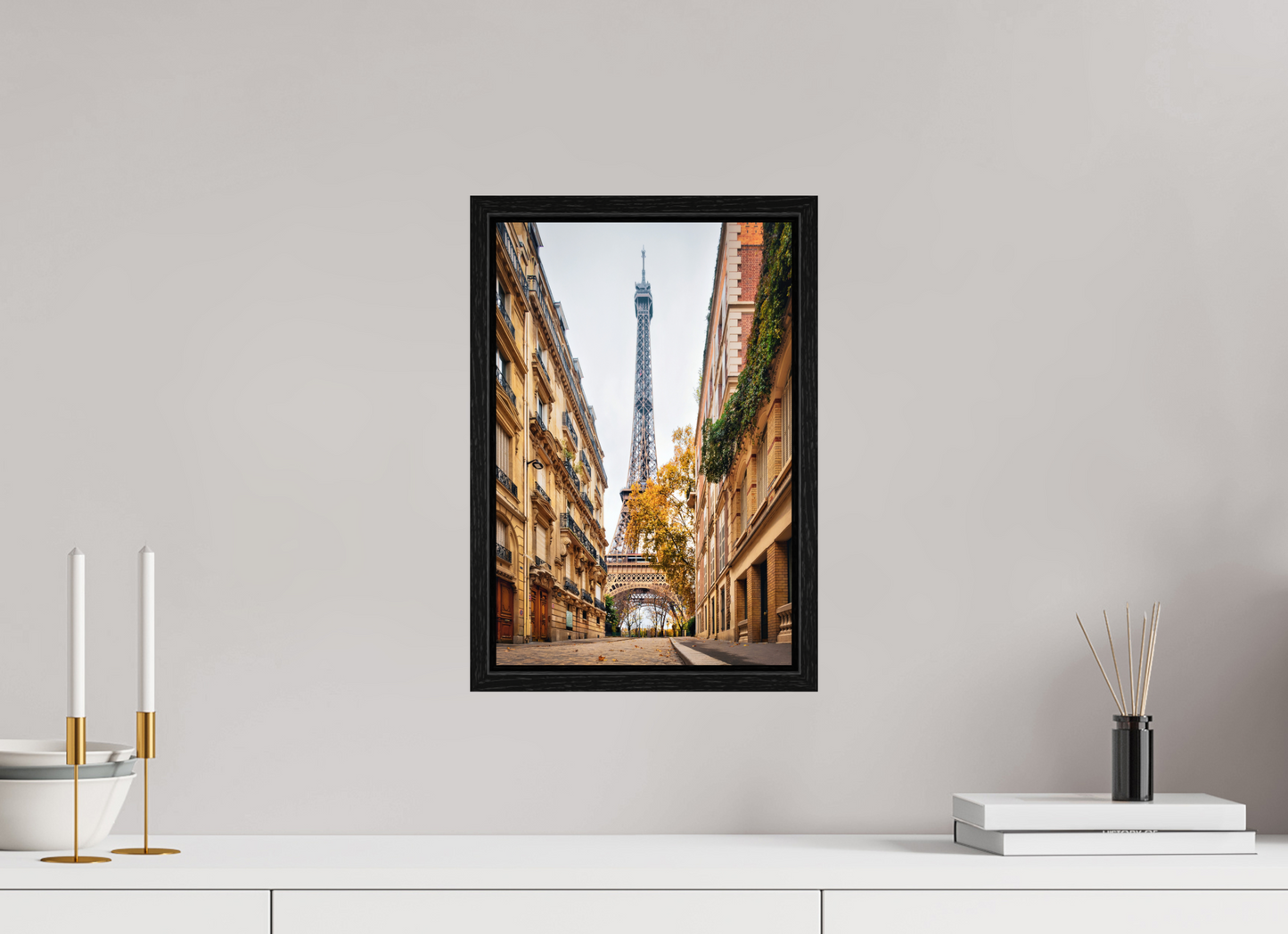 10 x 15″, Floater Frame Paris - Autumn in Paris