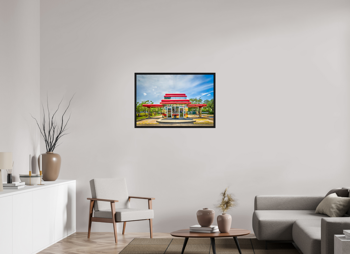 36 x 24″, Floater Frame Florida - Hyperrealism Americana