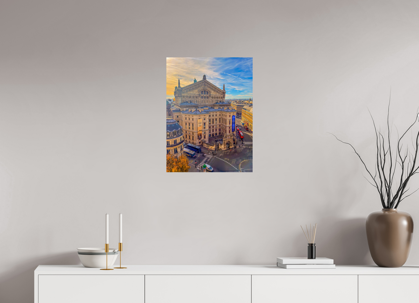 18 x 24″, Photo Print On Fuji Crystal DP II Paris - Palais Garnier at Sunset