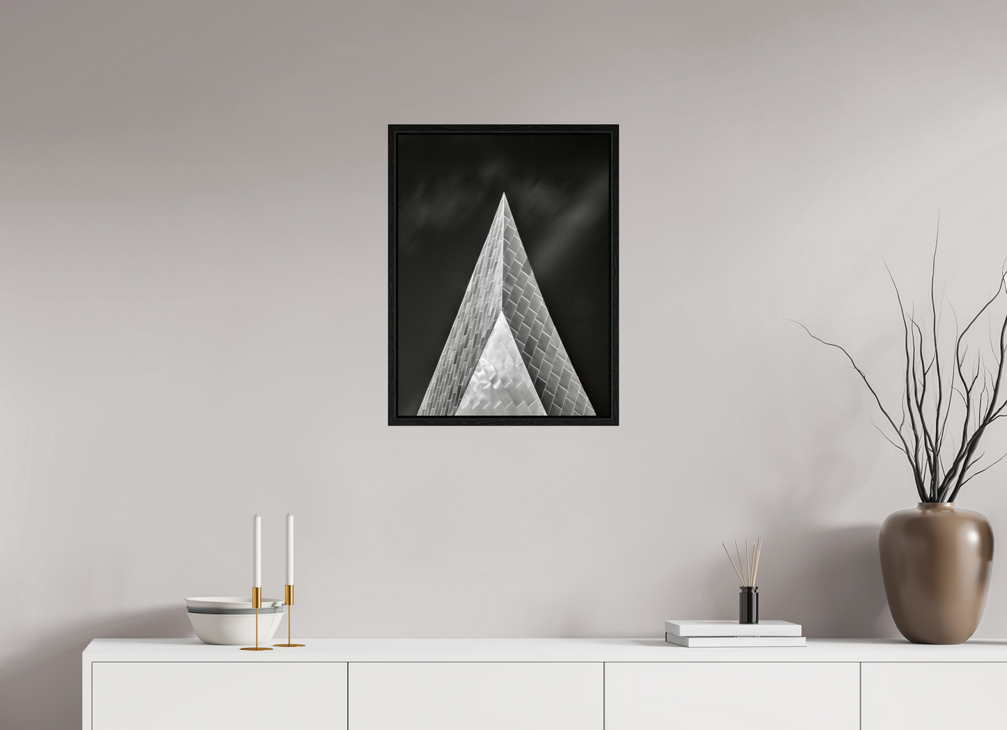 18 x 24″, Floater Frame Into the Black — Fine Art Architectural Photography