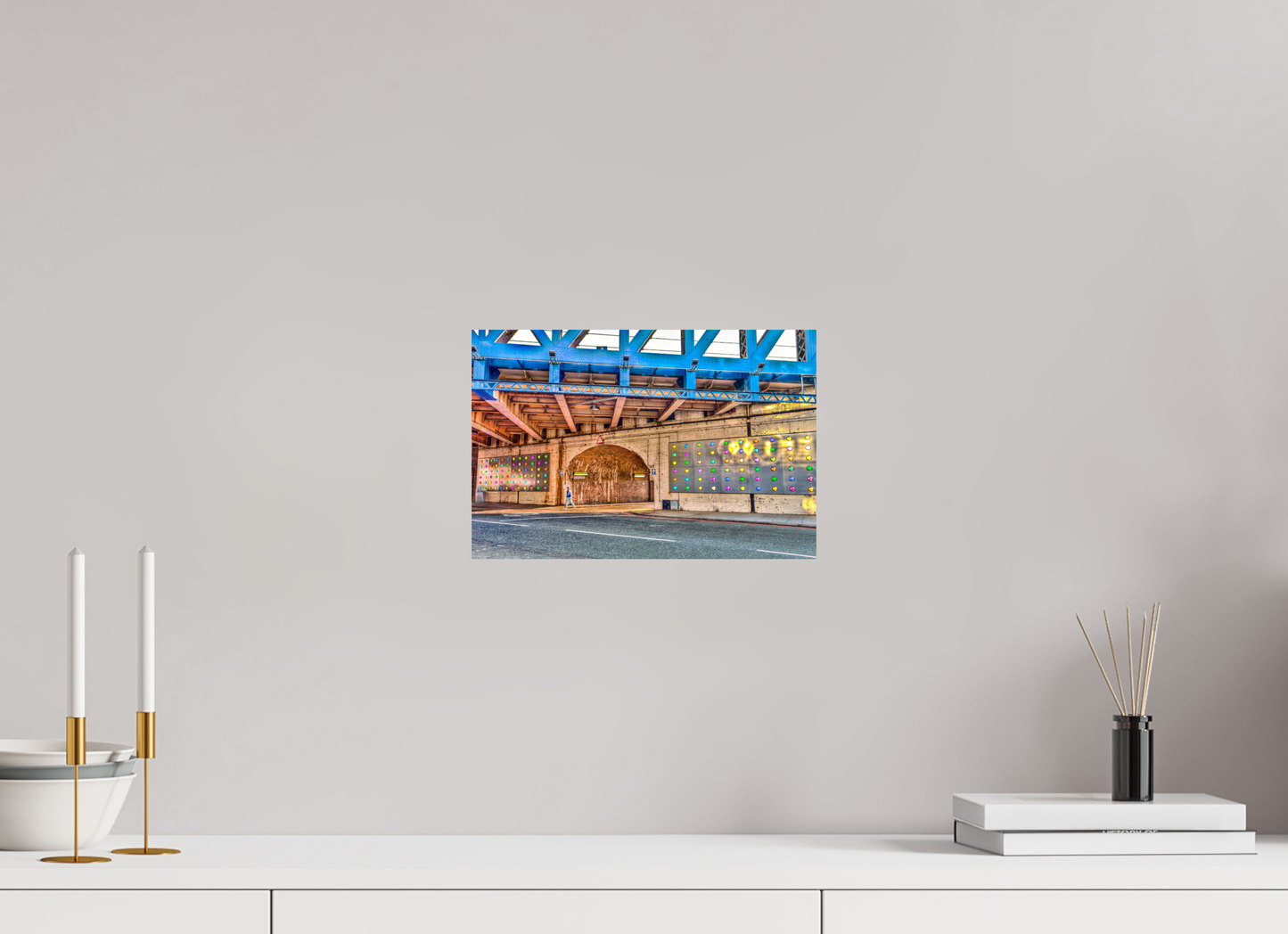 12 x 8″, Photo Print On Fuji Crystal DP II London Fine Art Photograph - Urban Geometry Under Blue Steel