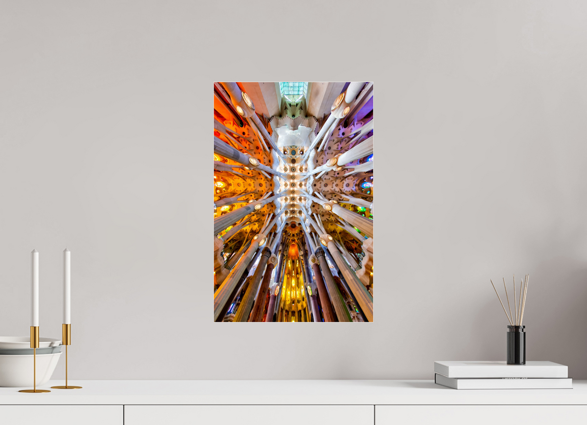 12 x 18.1″, Photo Print Under Acrylic Glass Gaudí’s Celestial Geometry — Sagrada Família, Barcelona