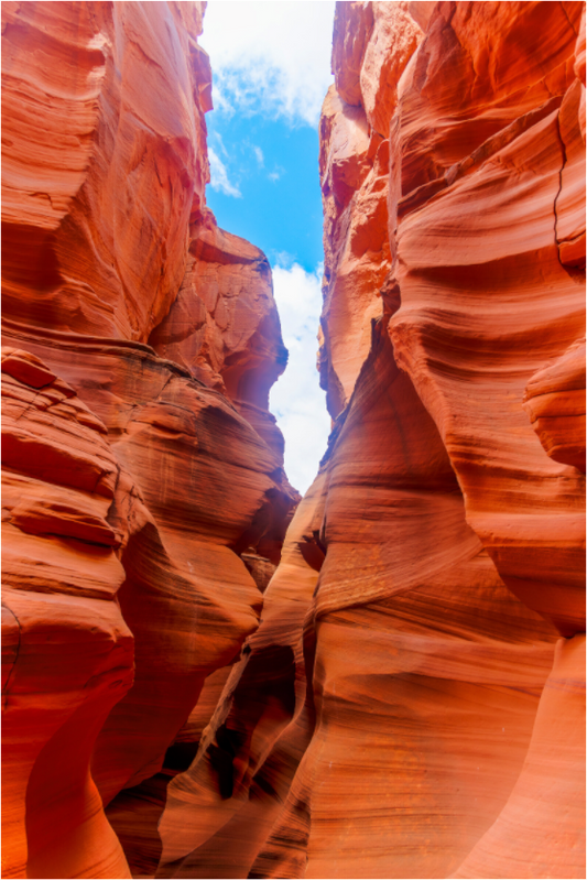 Antelope Canyon on Acrylic Glass