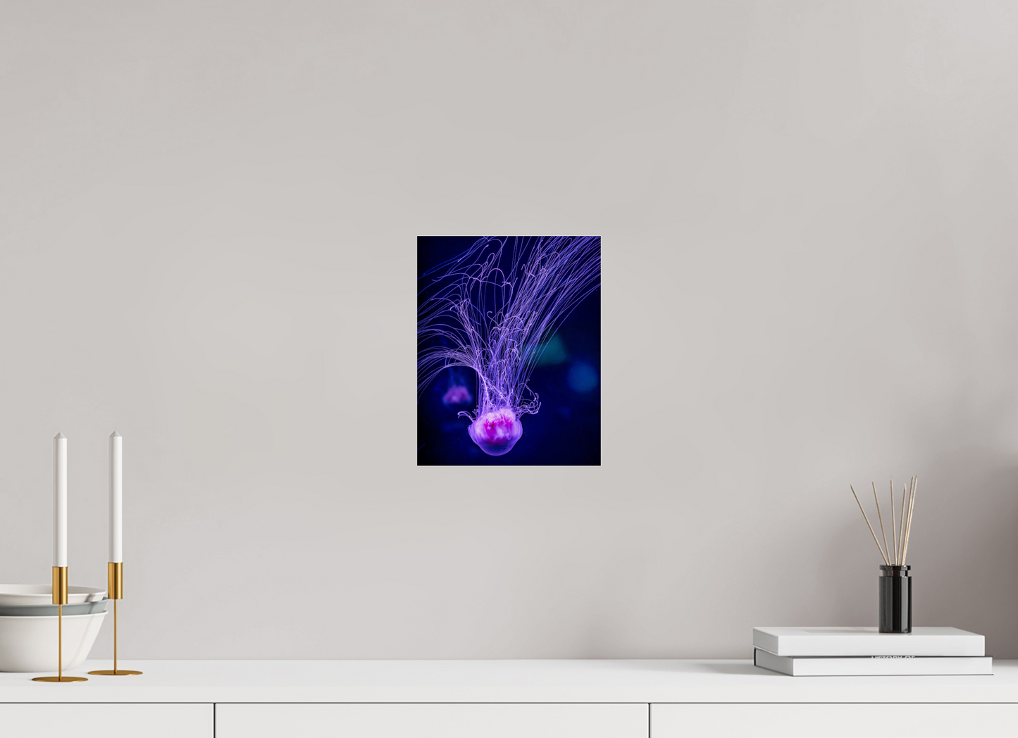 8 x 10″, Photo Print Under Acrylic Glass Ocean Calligraphy