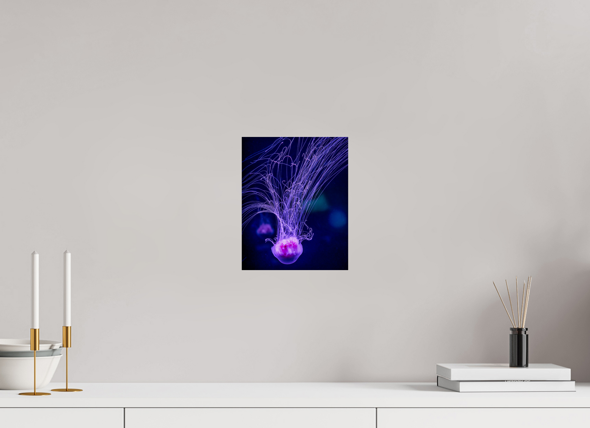 8 x 10″, Photo Print Under Acrylic Glass Ocean Calligraphy