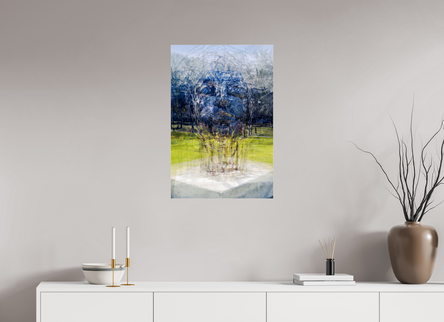 20 x 30″, Photo Print Under Acrylic Glass Echoes of Identity