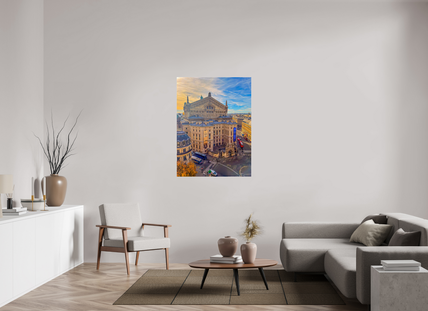 36 x 48″, Photo Print Under Acrylic Glass Paris - Palais Garnier at Sunset