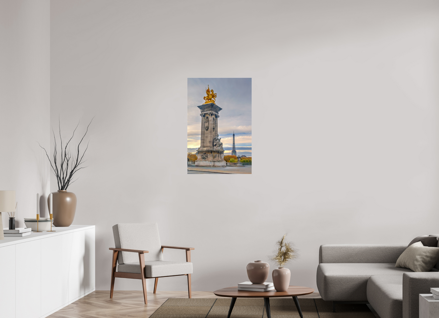 24 x 36″, Photo Print Under Acrylic Glass Paris - Pont Alexandre III at Dawn