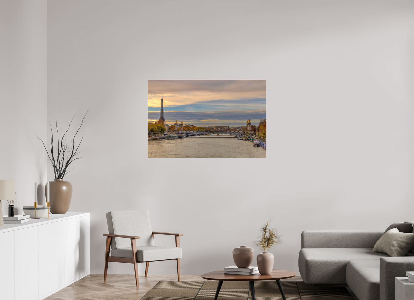 47 x 31″, Photo Print Under Acrylic Glass Paris - Autumn Over Pont Alexandre III