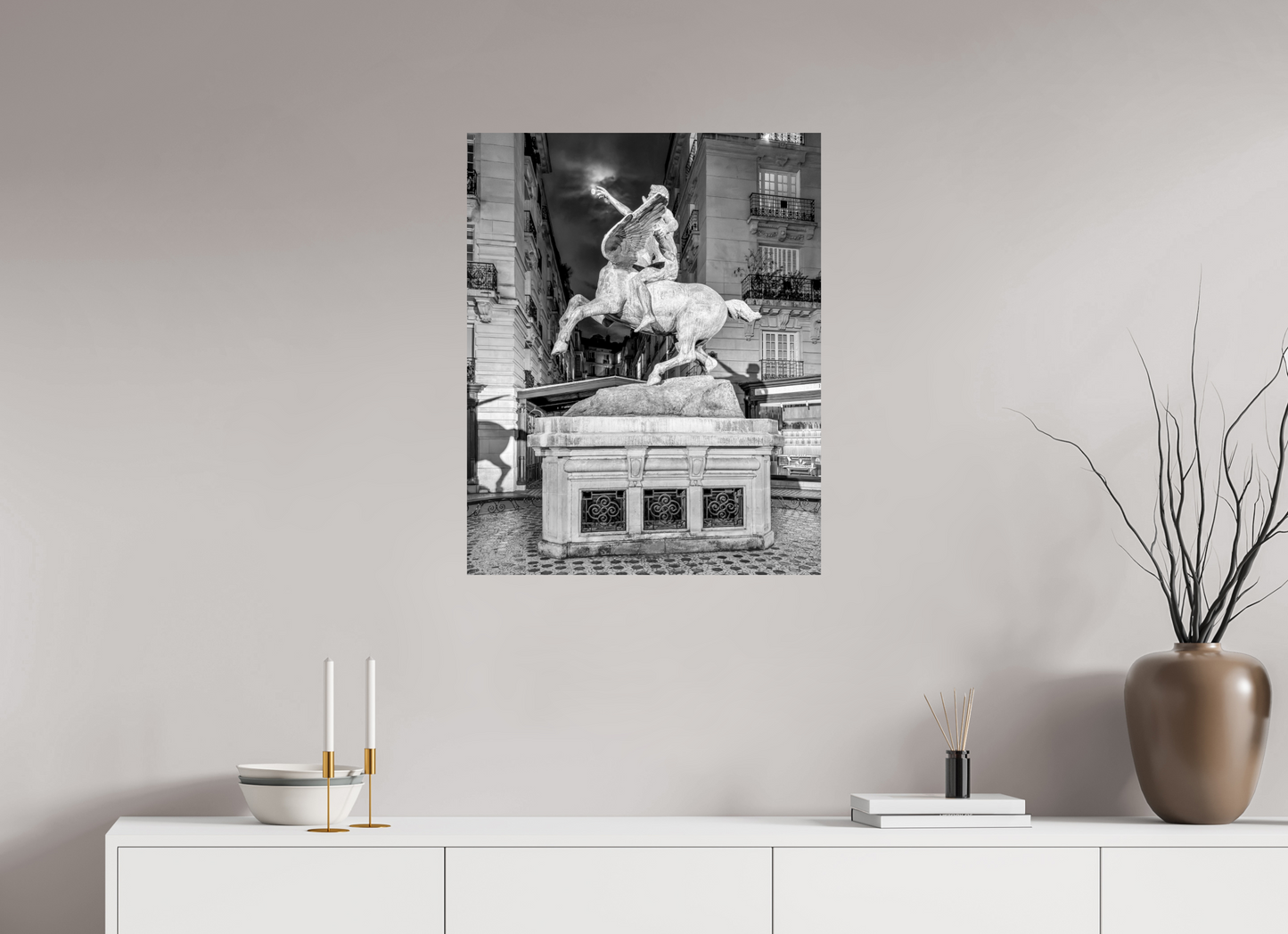 24 x 30″, Photo Print On Fuji Crystal DP II Pegasus Under the Moon — Paris Fine Art Photography Print