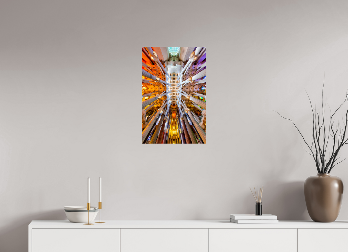 16 x 24.2″, Photo Print Under Acrylic Glass Gaudí’s Celestial Geometry — Sagrada Família, Barcelona