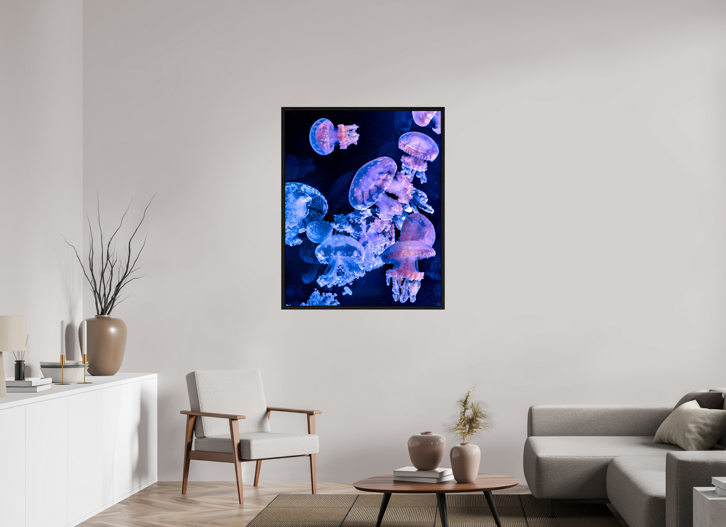 35 x 43.7″, Floater Frame Celestial Drift