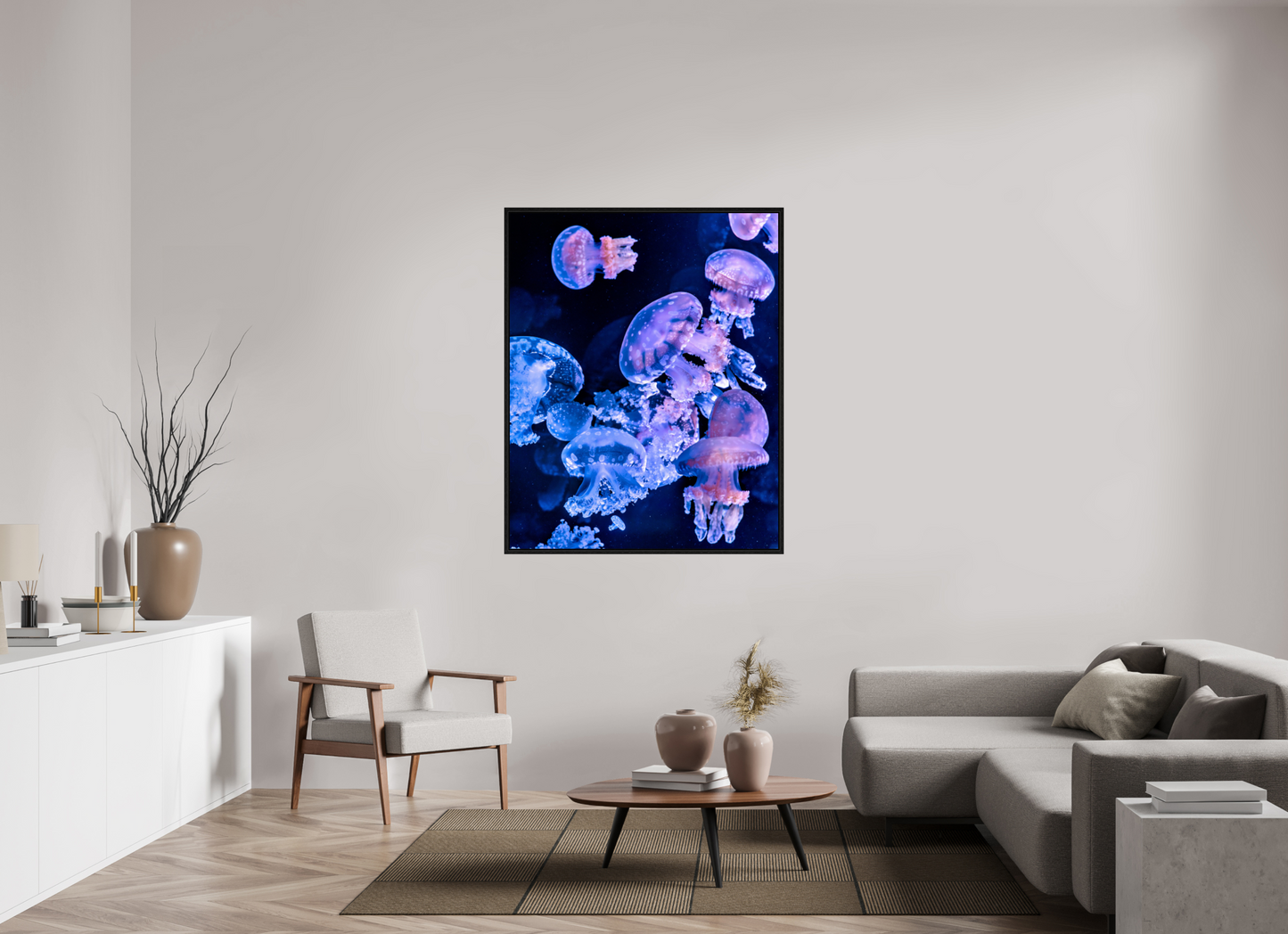 43 x 53.7″, Floater Frame Celestial Drift