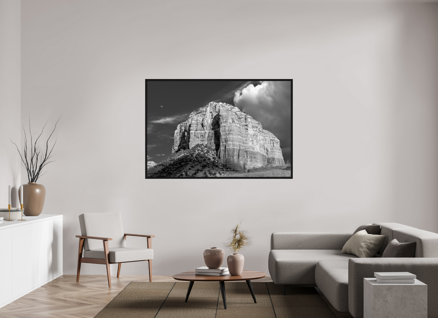 66 x 44″, Floater Frame Arizona - Courthouse Butte @ Sedona