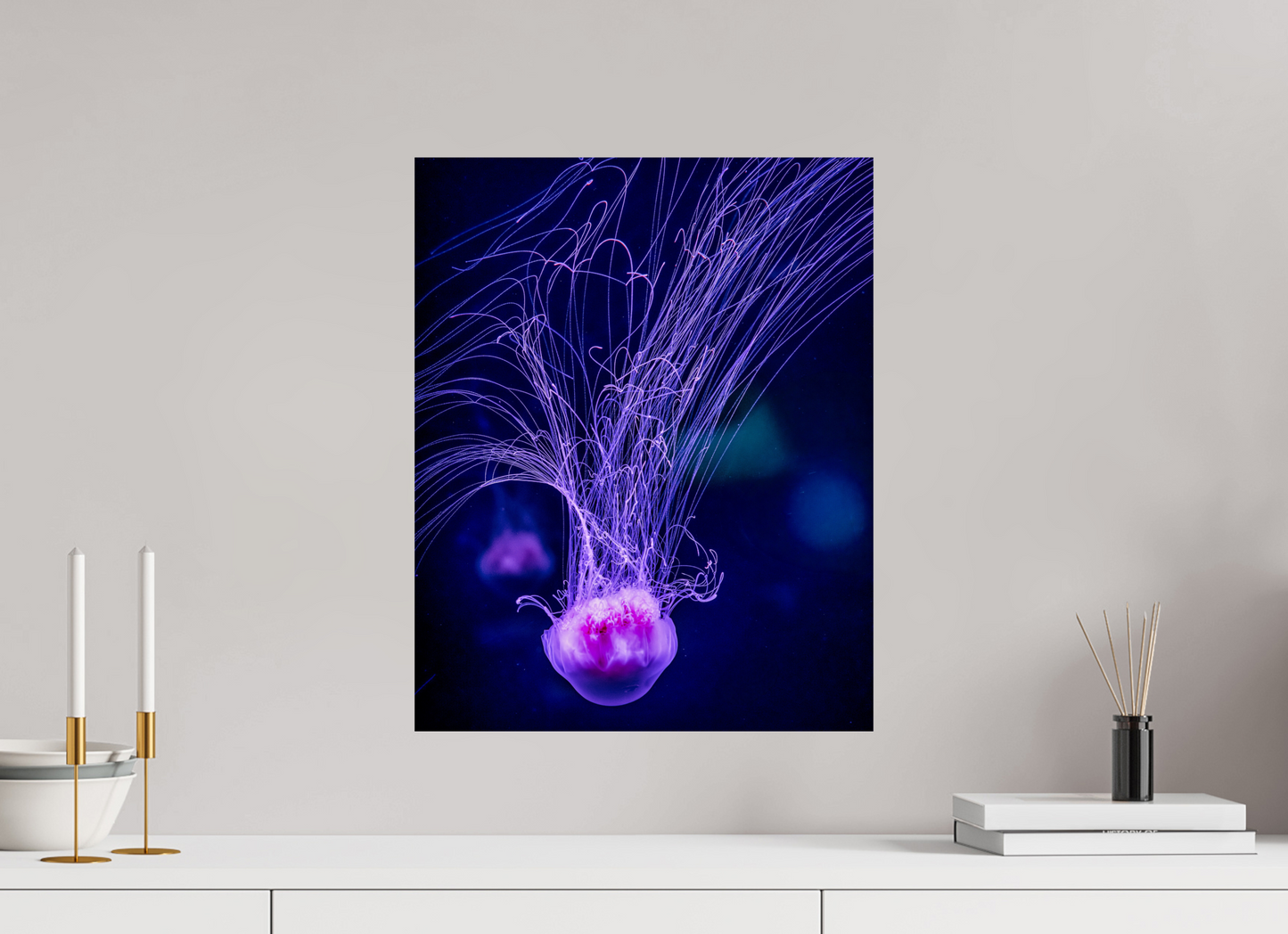16 x 20″, Photo Print On Fuji Crystal DP II Ocean Calligraphy