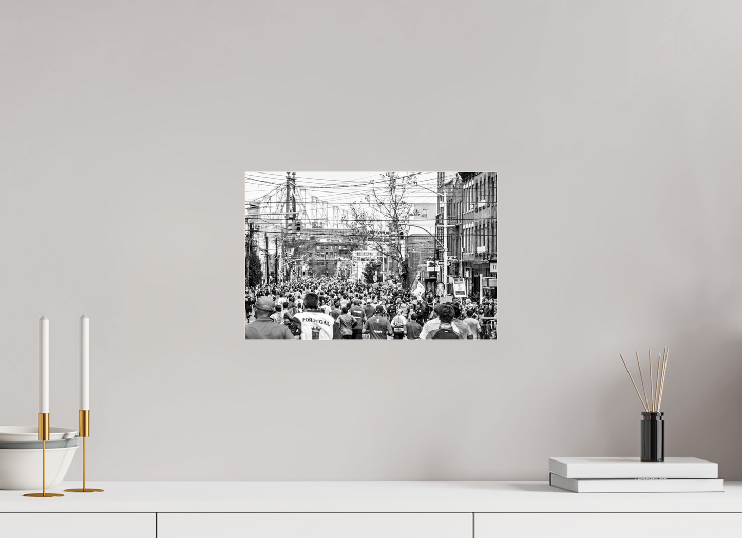 15 x 10″, Photo Print Under Acrylic Glass The Pack — NYC Marathon