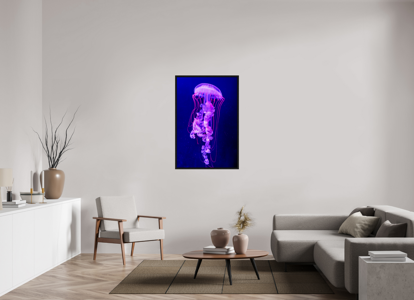 30 x 45″, Floater Frame Electric Dreams – Fine Art Jellyfish Photography Print