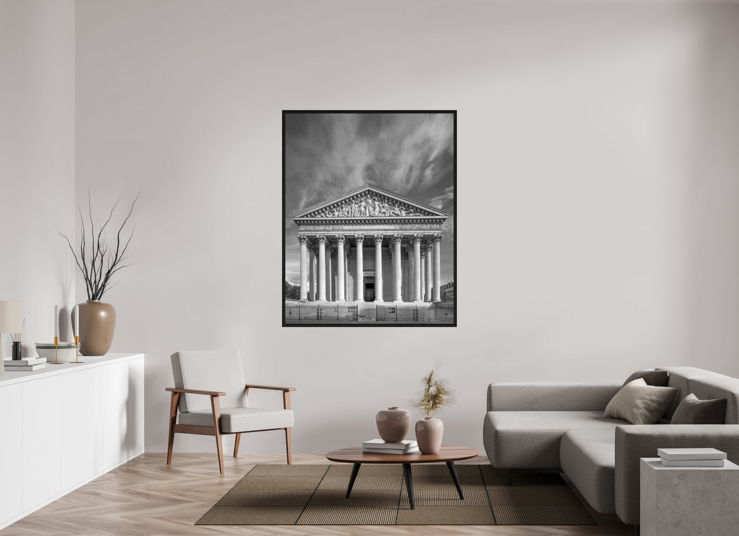 47 x 58.7″, Floater Frame Paris - La Madeleine