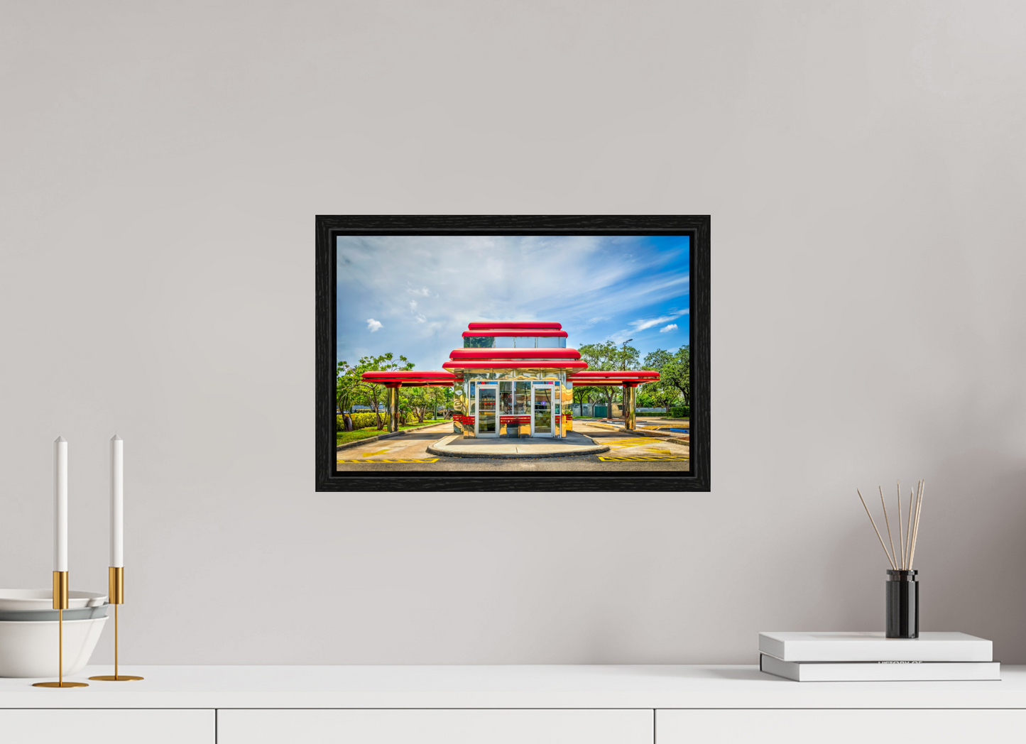 15 x 10″, Floater Frame Florida - Hyperrealism Americana
