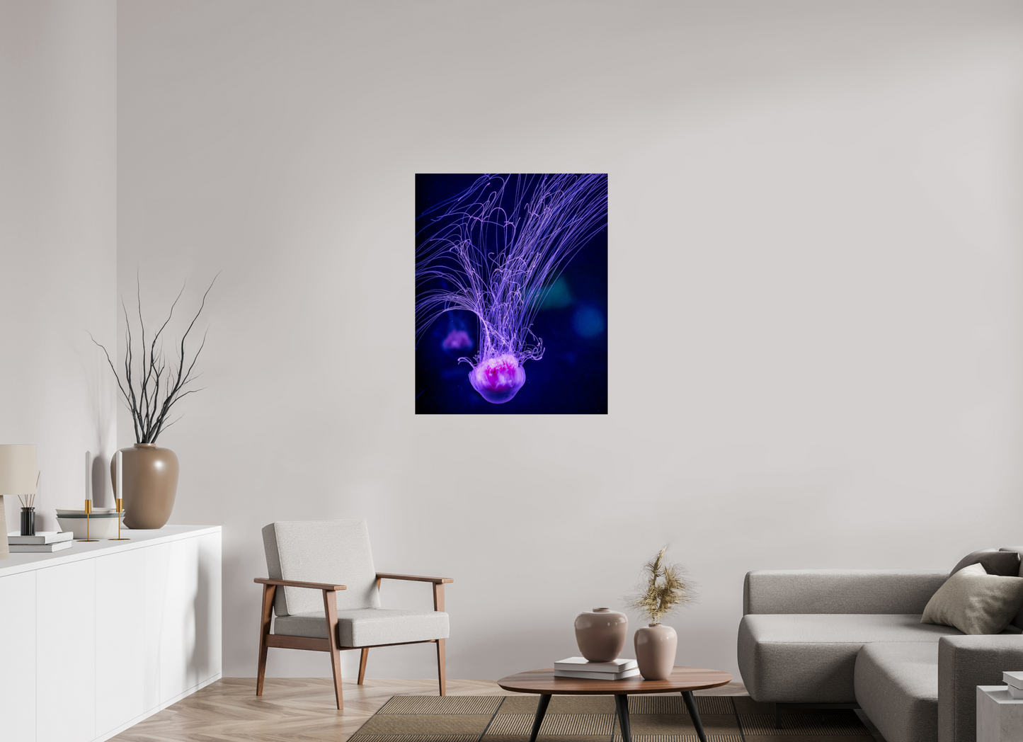 31 x 38.7″, Photo Print On Fuji Crystal DP II Ocean Calligraphy