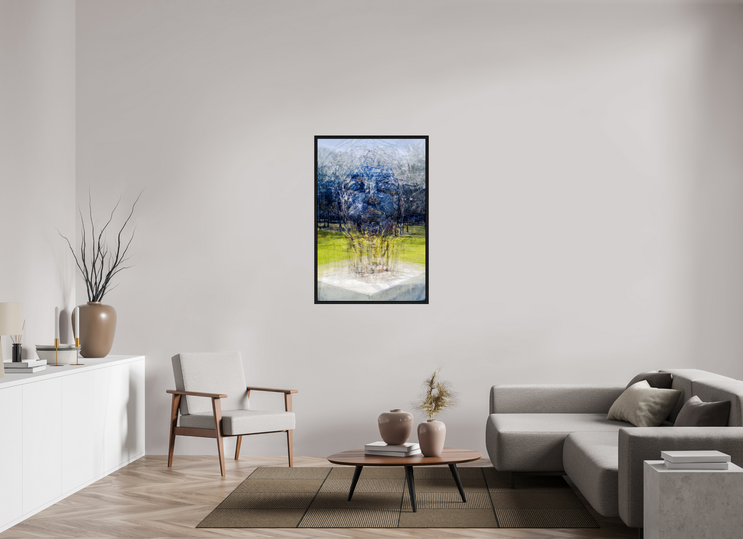 30 x 45″, Floater Frame Echoes of Identity