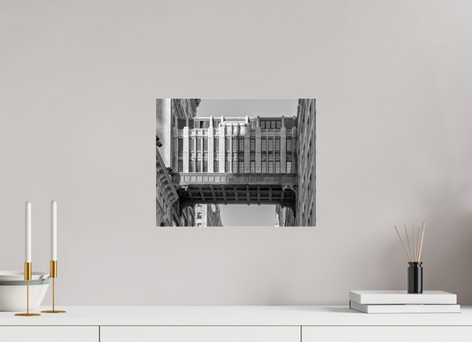 15 x 12″, Photo Print Under Acrylic Glass New York - Art Deco Sky Bridge
