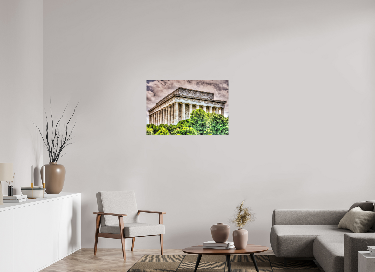 36 x 24″, Photo Print On Fuji Crystal DP II Lincoln Memorial, Washington DC — Dramatic Architectural Fine Art Print