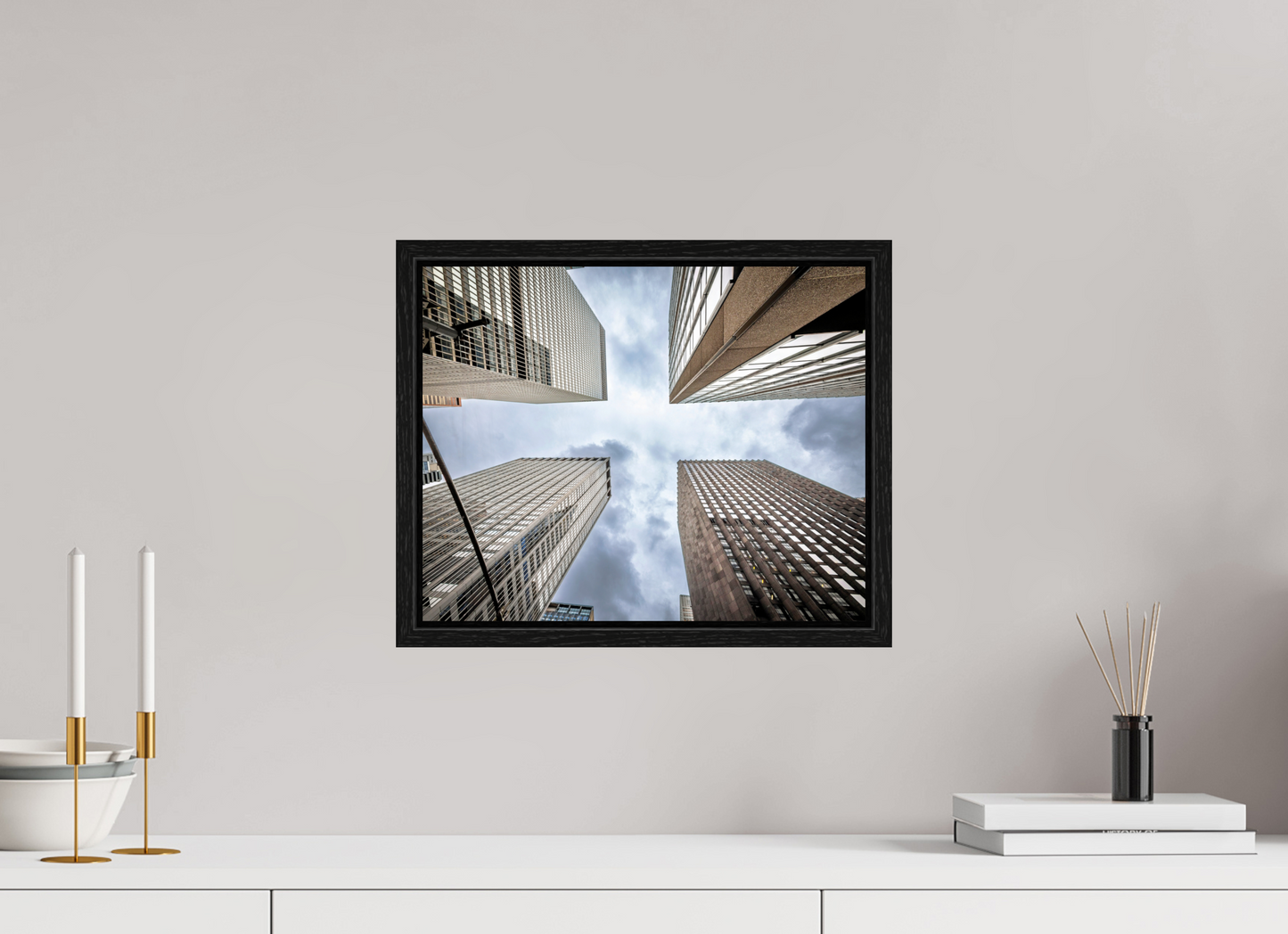 15 x 12″, Floater Frame New York - Urban Canyon