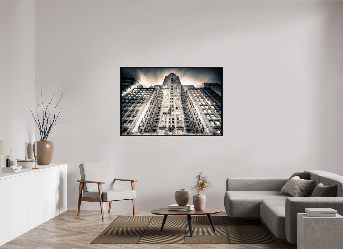 60 x 40″, Floater Frame Gotham Ascension — Chrysler Building, New York