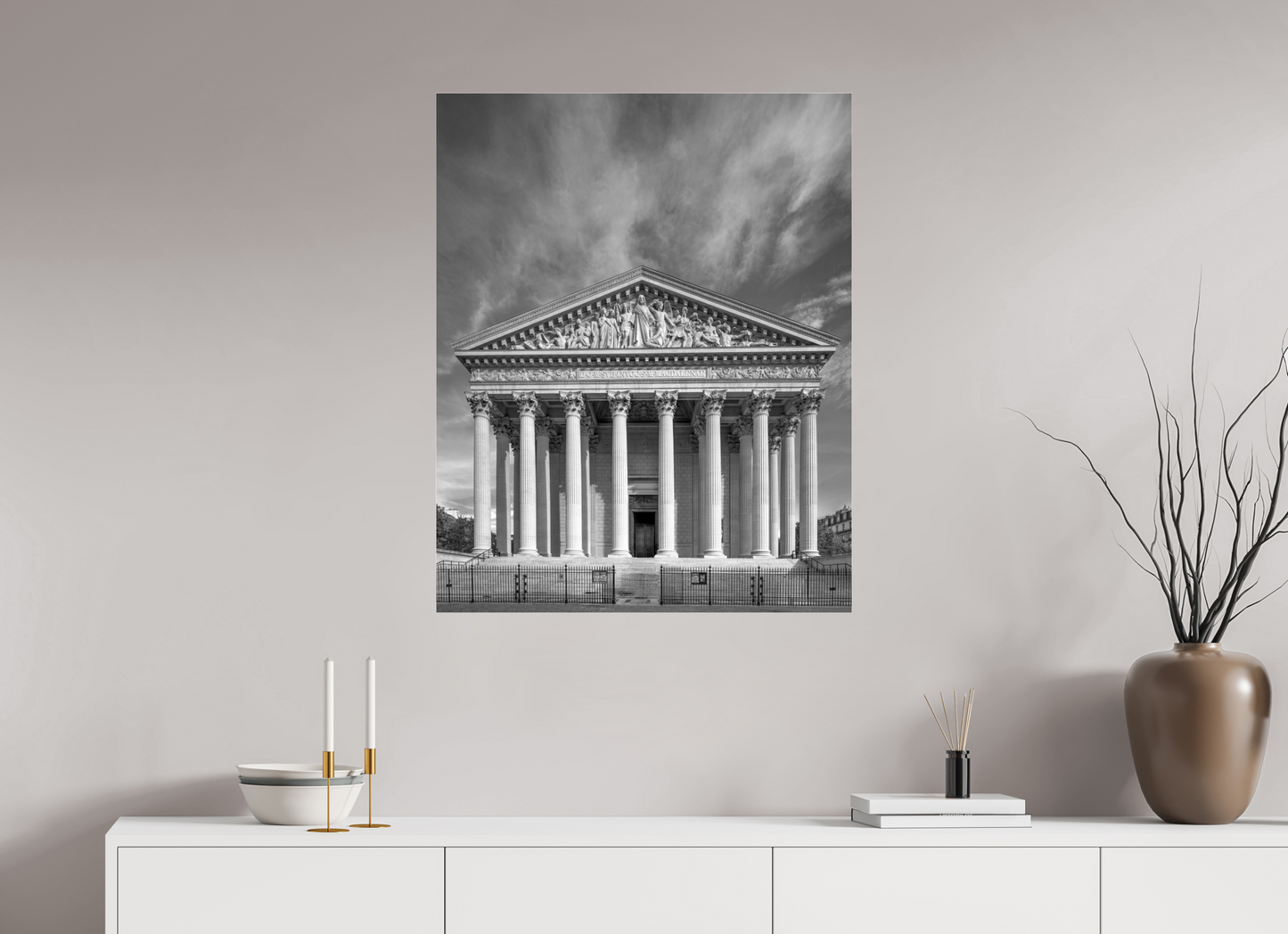28 x 35″, Photo Print Under Acrylic Glass Paris - La Madeleine