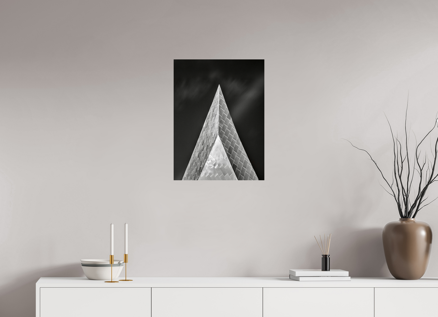 18 x 24″, Photo Print Under Acrylic Glass Into the Black — Fine Art Architectural Photography