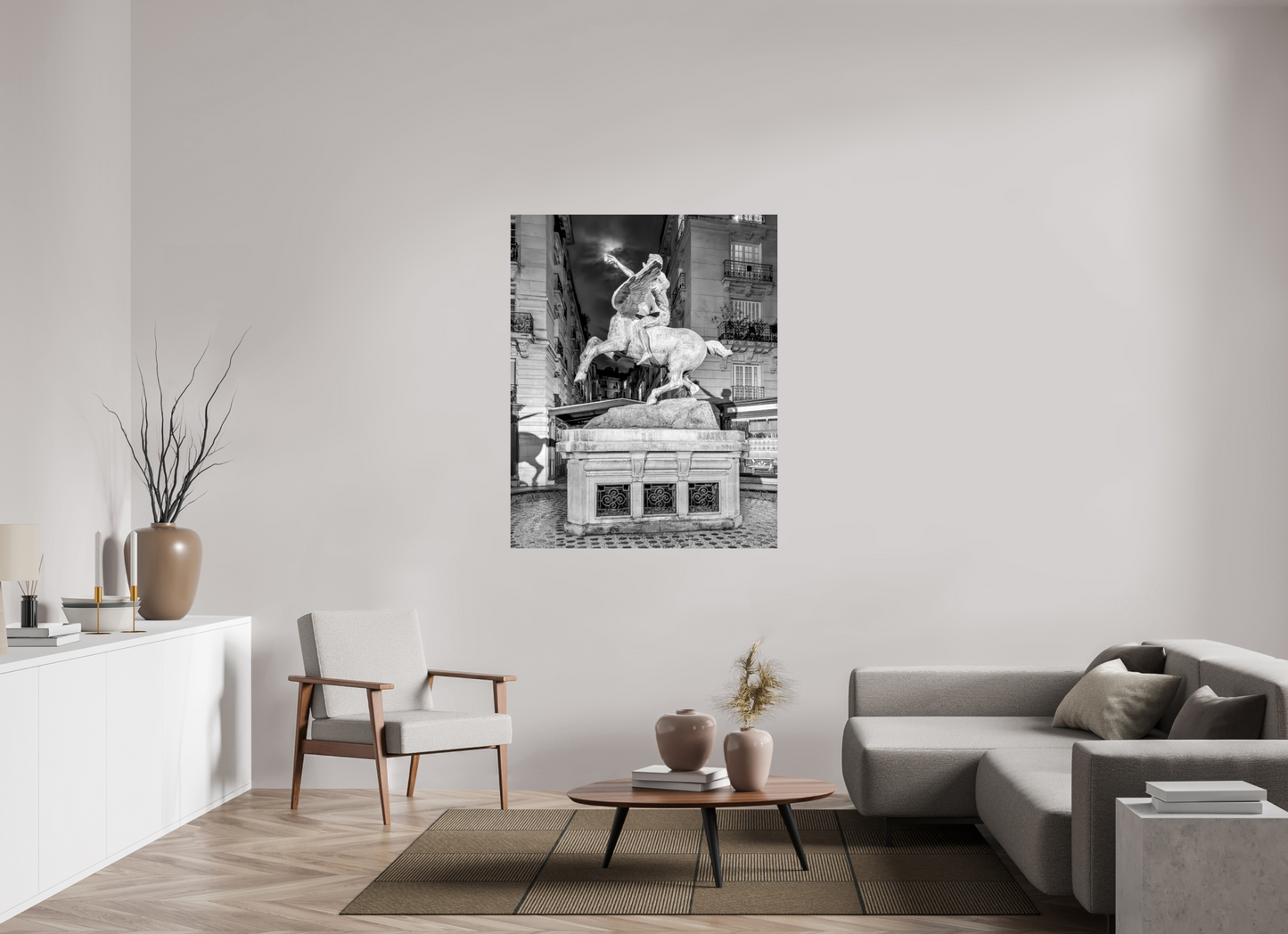 43 x 53.8″, Photo Print On Fuji Crystal DP II Pegasus Under the Moon — Paris Fine Art Photography Print