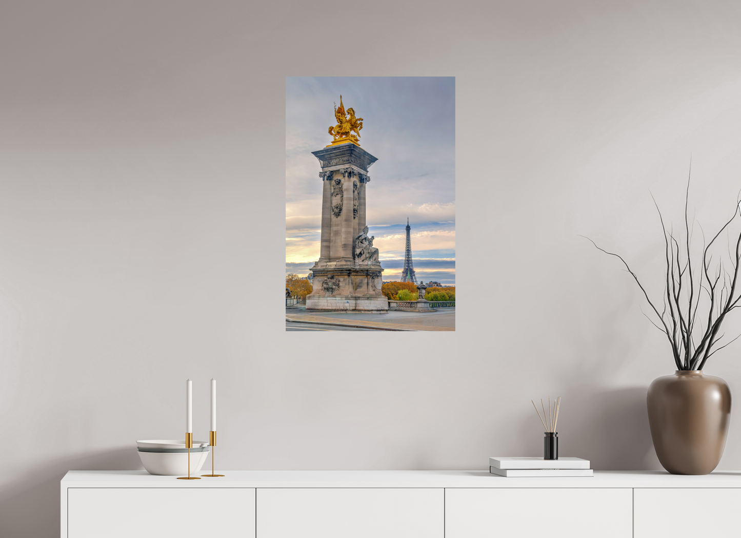 20 x 30″, Photo Print On Fuji Crystal DP II Paris - Pont Alexandre III at Dawn