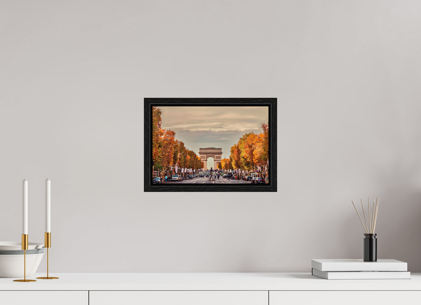 12 x 8″, Floater Frame Paris - Autumn in Paris