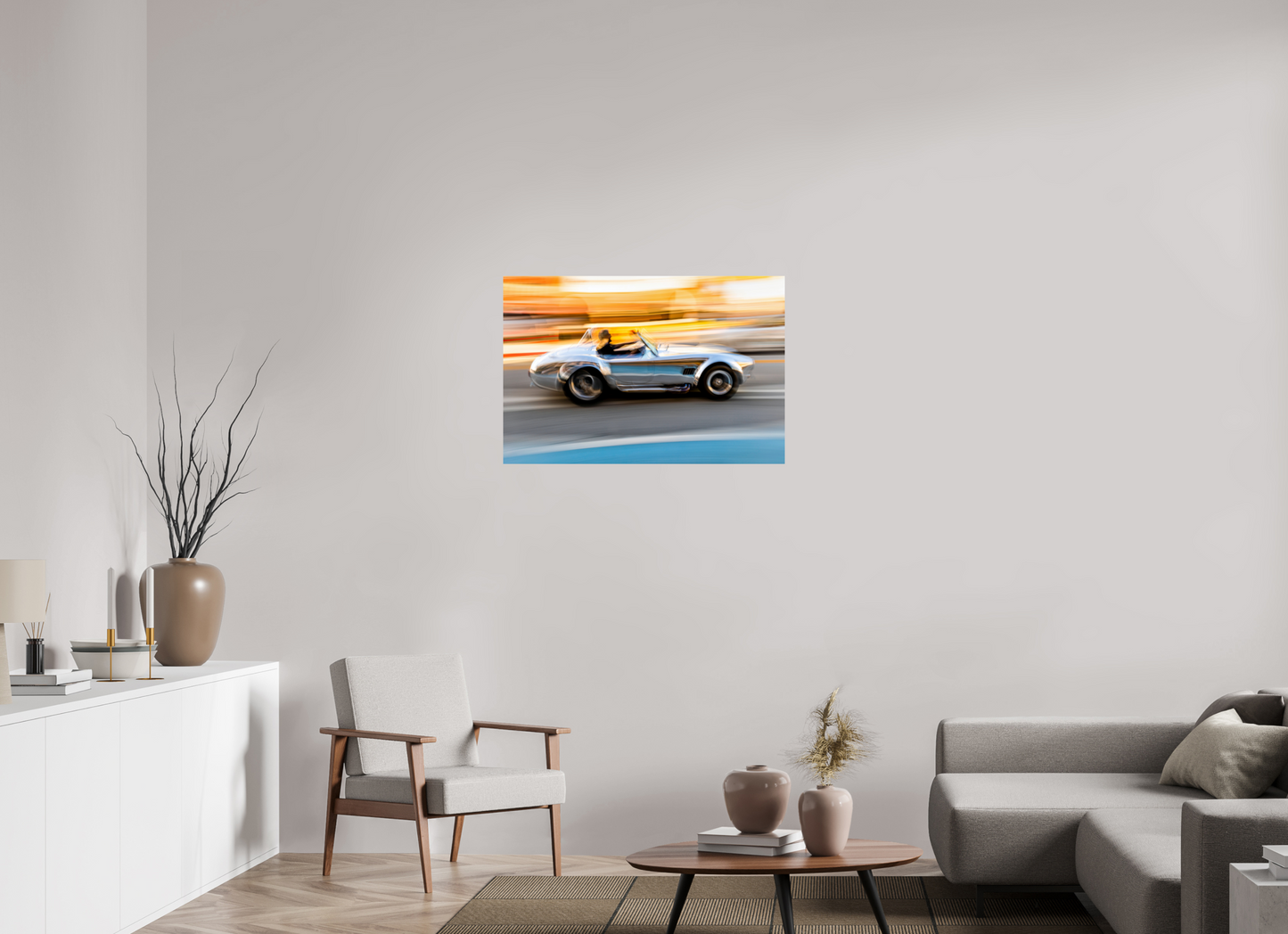 36 x 24″, Photo Print On Fuji Crystal DP II Cobra in Motion — Fine Art Automotive Photograph