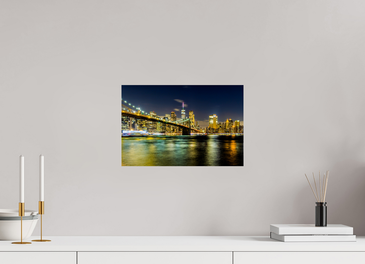 15 x 10″, Photo Print On Fuji Crystal DP II New York - Manhattan After Dark