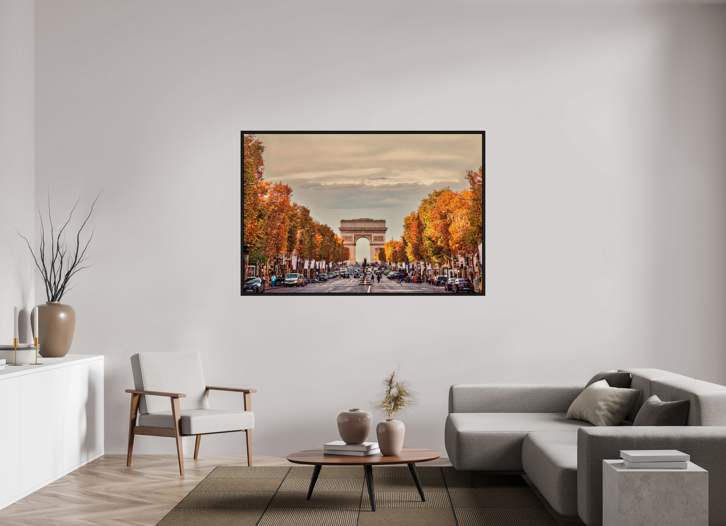 66 x 44″, Floater Frame Paris - Autumn in Paris