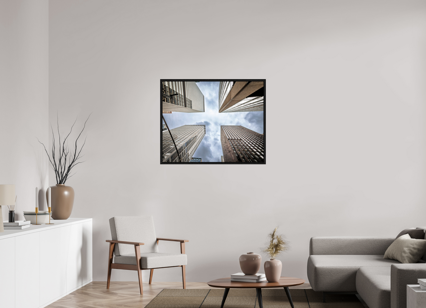 38.7 x 31″, Floater Frame New York - Urban Canyon