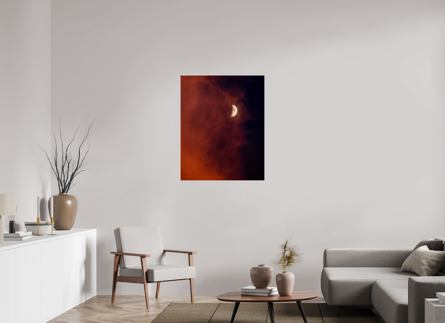 31 x 38.7″, Photo Print On Fuji Crystal DP II Florida - Red Moon
