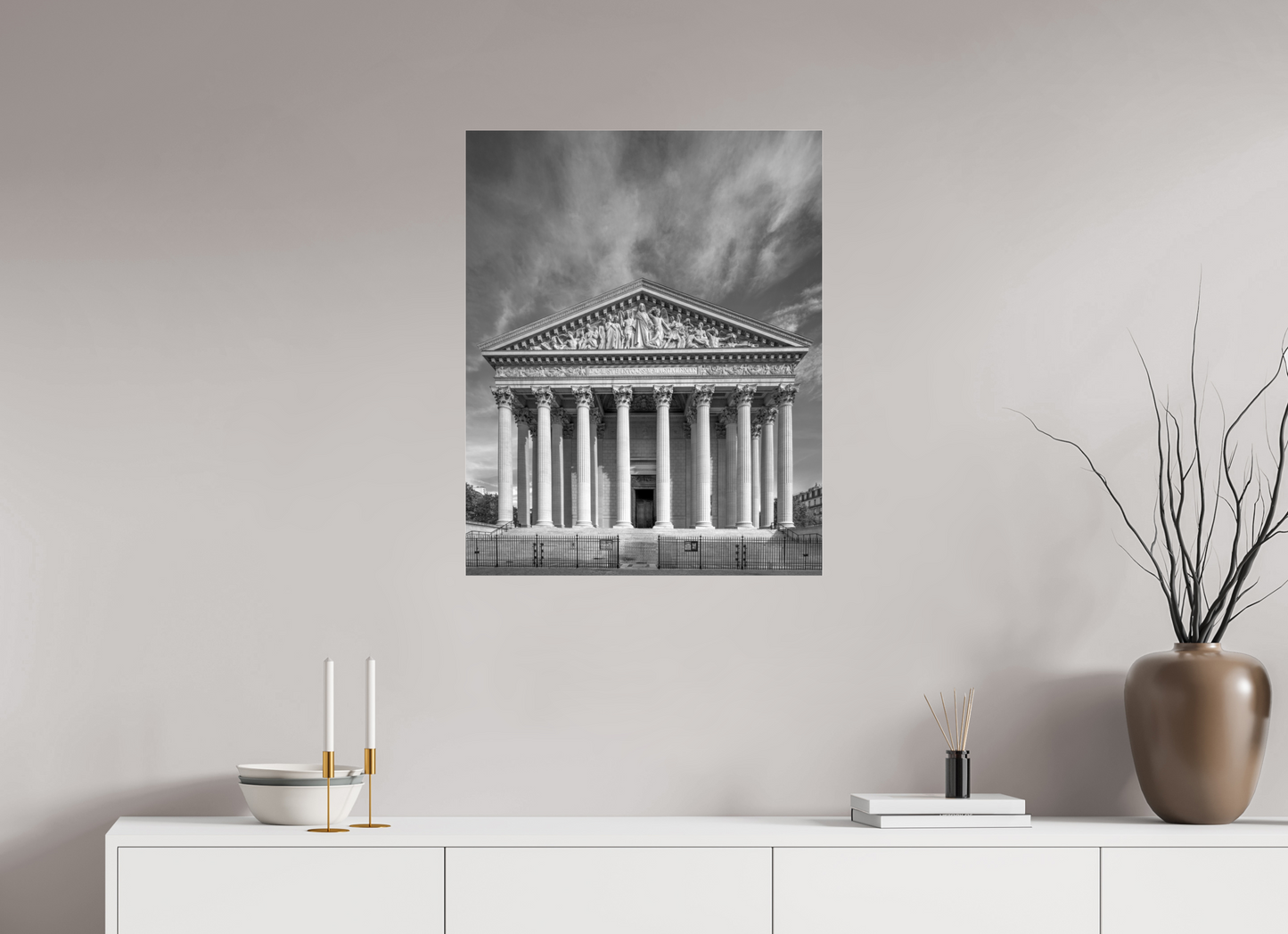24 x 30″, Photo Print Under Acrylic Glass Paris - La Madeleine
