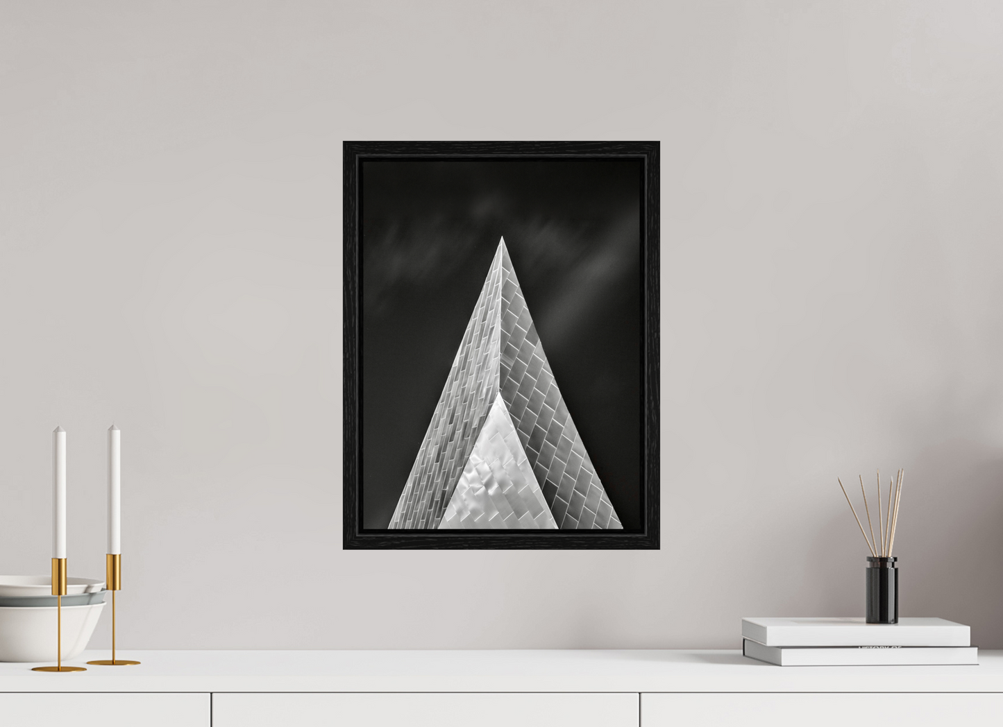 12 x 16″, Floater Frame Into the Black — Fine Art Architectural Photography