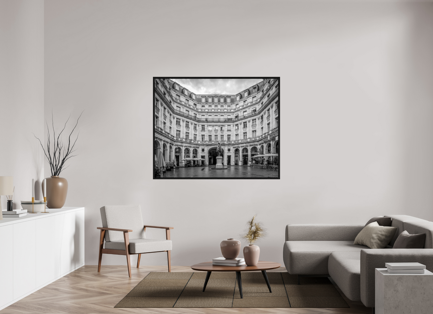 58.7 x 47″, Floater Frame Paris - Symetry