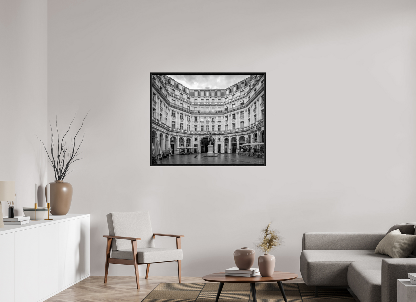 43.7 x 35″, Floater Frame Paris - Symetry
